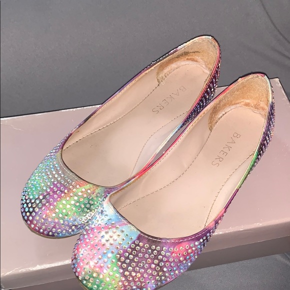 Bakers Multicolor Rhinestone Flats - Picture 2 of 6